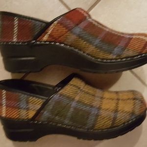 Dansko Plaid Wool Shoes